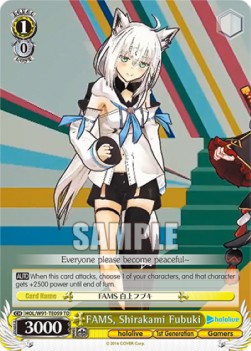 FAMS, Shirakami Fubuki (V.1 - Trial Deck) - Hololive production (Trial Deck) [HOL/W91-T59]