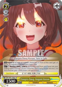 Gangsta Dawg, Inugami Korone (V.1 - Trial Deck) - Hololive production (Trial Deck) [HOL/W91-T61]