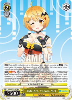 #MelArt, Yozora Mel (V.1 - Uncommon) - Hololive production (Uncommon) [HOL/W91-018]