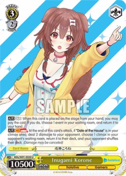 Inugami Korone (V.1 - Uncommon) - Hololive production (Uncommon) [HOL/W91-020]