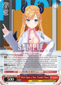 Wish Upon a Star, Yuzuki Choco (V.1 - Common) - Hololive production (Common) [HOL/W91-097]