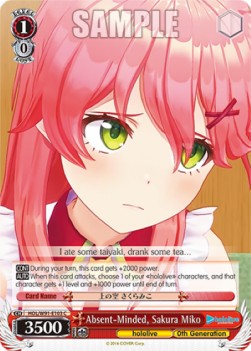 Absent-Minded, Sakura Miko (V.1 - Common) - Hololive production (Common) [HOL/W91-103]