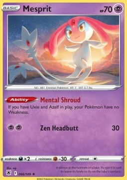 Mesprit⁣ - Astral Radiance⁣ (Holo Rare)⁣ [066]