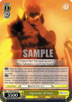 Agravain of Iron (V.1 - Uncommon)⁣ - Fate/Grand Order THE MOVIE Divine Realm of the Round Table: Camelot⁣ (Uncommon)⁣ [013]