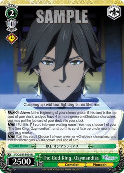The God King, Ozymandias (V.1 - Rare)⁣ - Fate/Grand Order THE MOVIE Divine Realm of the Round Table: Camelot⁣ (Rare)⁣ [034]