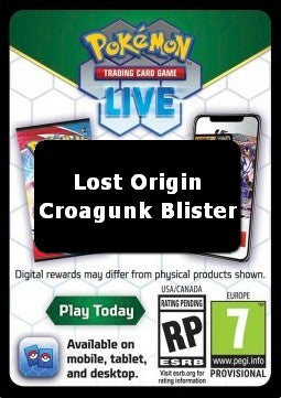 Live Code Card (Croagunk Blister)⁣ - Lost Origin⁣ (Online Code Card)