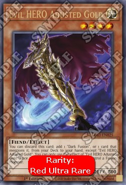 Evil HERO Adusted Gold (V.2 - Ultra Rare)⁣ - Legendary Duelists: Season 3⁣ (Ultra Rare)⁣ [025]