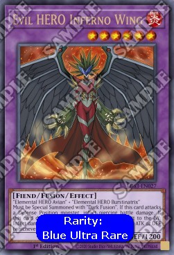 Evil HERO Inferno Wing (V.3 - Ultra Rare)⁣ - Legendary Duelists: Season 3⁣ (Ultra Rare)⁣ [027]