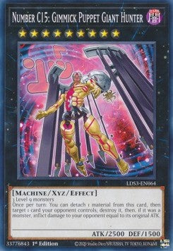 Number C15: Gimmick Puppet Giant Hunter⁣ - Legendary Duelists: Season 3⁣ (Common)⁣ [064]