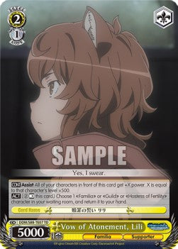 Vow of Atonement, Lili - Is It Wrong to Try to Pick Up Girls in a Dungeon? (Trial Deck) [DDM/S88-T07]
