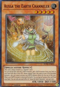 Aussa the Earth Channeler (V.1 - Ultra Rare) - Power of the Elements (Ultra Rare) [POTE-032]