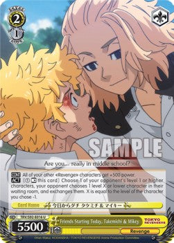 Friends Starting Today, Takemichi & Mikey - Tokyo Revengers (Uncommon) [TRV/S92-016]