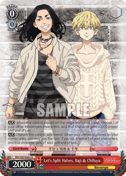Let's Split Halves, Baji & Chifuyu (V.1 - Rare) - Tokyo Revengers (Rare) [TRV/S92-041]