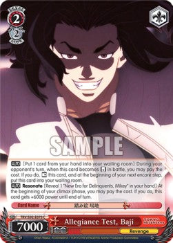 Allegiance Test, Baji - Tokyo Revengers (Common) [TRV/S92-070]