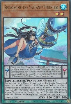 Shinonome the Vaylantz Priestess (V.1 - Ultra Rare)⁣ - Tactical Masters⁣ (Ultra Rare)⁣ [001]