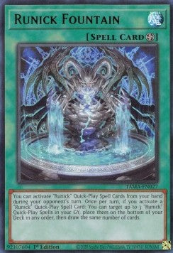 Runick Fountain (V.1 - Ultra Rare)⁣ - Tactical Masters⁣ (Ultra Rare)⁣ [027]