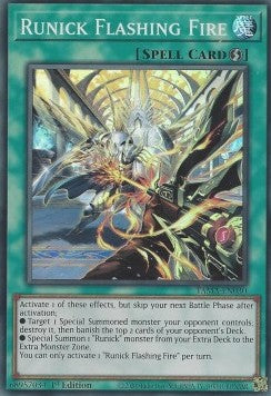 Runick Flashing Fire⁣ - Tactical Masters⁣ (Super Rare)⁣ [030]