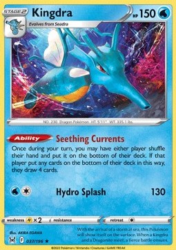 Kingdra⁣ - Lost Origin⁣ (Holo Rare)⁣ [037]