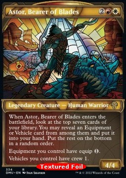 Astor, Bearer of Blades (V.2) - Dominaria United: Extras (Rare) [XDMU-334]