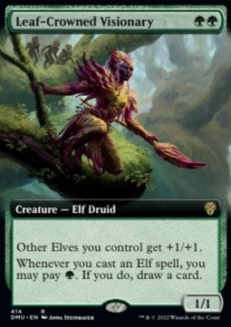 Leaf-Crowned Visionary - Dominaria United: Extras (Rare) [XDMU-414]