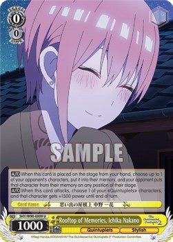 Rooftop of Memories, Ichika Nakano (V.1 - Uncommon) - The Quintessential Quintuplets 2 (Uncommon) [5HY/W90-009]
