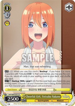 Cheerful Girl, Yotsuba Nakano (V.1 - Uncommon) - The Quintessential Quintuplets 2 (Uncommon) [5HY/W90-012]