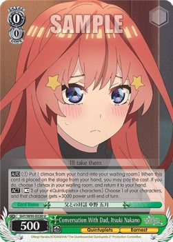 Conversation With Dad, Itsuki Nakano (V.1 - Uncommon) - The Quintessential Quintuplets 2 (Uncommon) [5HY/W90-028]