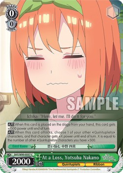 At a Loss, Yotsuba Nakano (V.1 - Common) - The Quintessential Quintuplets 2 (Common) [5HY/W90-037]