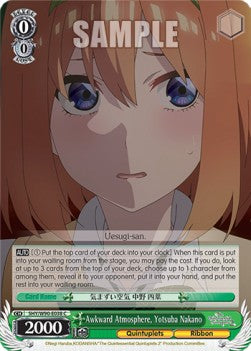 Awkward Atmosphere, Yotsuba Nakano (V.1 - Common) - The Quintessential Quintuplets 2 (Common) [5HY/W90-038]