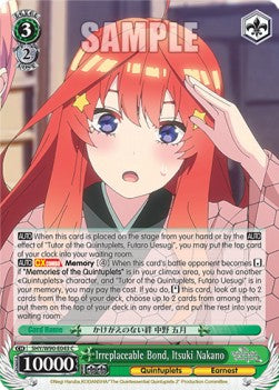 Irreplaceable Bond, Itsuki Nakano (V.1 - Common) - The Quintessential Quintuplets 2 (Common) [5HY/W90-043]