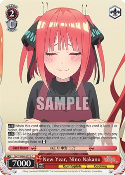 New Year, Nino Nakano (V.1 - Common) - The Quintessential Quintuplets 2 (Common) [5HY/W90-071]