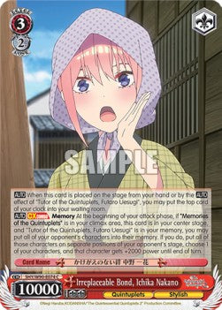 Irreplaceable Bond, Ichika Nakano (V.1 - Common) - The Quintessential Quintuplets 2 (Common) [5HY/W90-074]