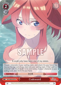 Codeword (V.1 - Uncommon) - The Quintessential Quintuplets 2 (Uncommon) [5HY/W90-076]