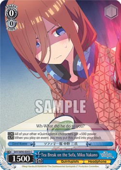 Tea Break on the Sofa, Miku Nakano (V.1 - Common) - The Quintessential Quintuplets 2 (Common) [5HY/W90-093]