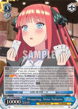Shopping, Nino Nakano (V.1 - Common) - The Quintessential Quintuplets 2 (Common) [5HY/W90-095]