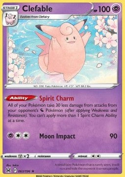 Clefable⁣ - Lost Origin⁣ (Rare)⁣ [063]