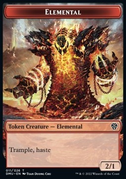 Elemental Token (R 2/1) // Bird Token (W 1/1) - Dominaria United: Extras (Token) [XDMU-T 11/2]
