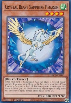 Crystal Beast Sapphire Pegasus⁣ - Structure Deck: Legend of the Crystal Beasts⁣ (Common)⁣ [007]