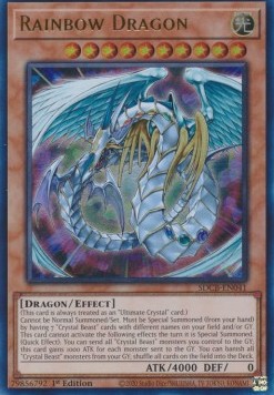 Rainbow Dragon⁣ - Structure Deck: Legend of the Crystal Beasts⁣ (Ultra Rare)⁣ [041]