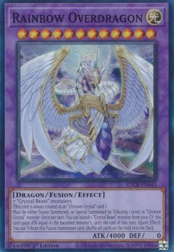 Rainbow Overdragon⁣ - Structure Deck: Legend of the Crystal Beasts⁣ (Super Rare)⁣ [043]
