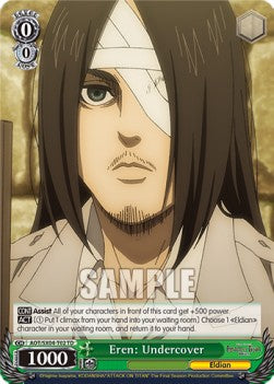 Eren: Undercover (V.1 - Trial Deck) - Attack On Titan: Final Season (Trial Deck) [AOT/SX04-T02]