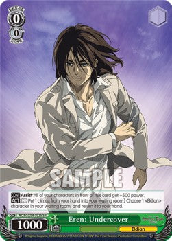 Eren: Undercover (V.2 - Super Rare) - Attack On Titan: Final Season (Super Rare) [AOT/SX04-T02]
