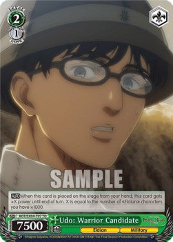 Udo: Warrior Candidate - Attack On Titan: Final Season (Trial Deck) [AOT/SX04-T07]
