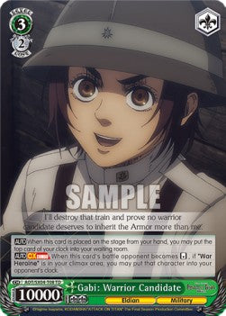 Gabi: Warrior Candidate (V.1 - Trial Deck) - Attack On Titan: Final Season (Trial Deck) [AOT/SX04-T08]