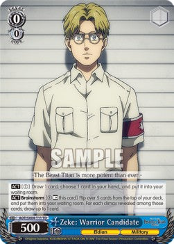 Zeke: Warrior Candidate - Attack On Titan: Final Season (Trial Deck) [AOT/SX04-T11]