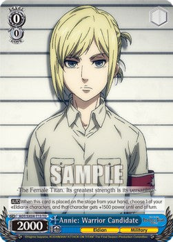 Annie: Warrior Candidate - Attack On Titan: Final Season (Trial Deck) [AOT/SX04-T13]