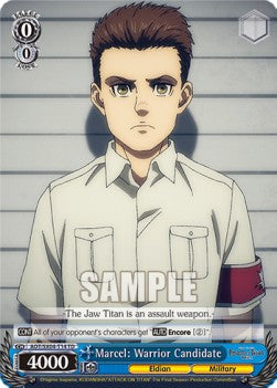 Marcel: Warrior Candidate - Attack On Titan: Final Season (Trial Deck) [AOT/SX04-T14]