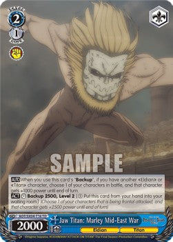 Jaw Titan: Marley Mid-East War - Attack On Titan: Final Season (Trial Deck) [AOT/SX04-T16]