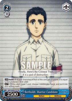 Bertholdt: Warrior Candidate - Attack On Titan: Final Season (Trial Deck) [AOT/SX04-T17]