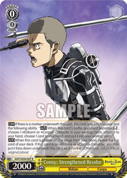 Conny: Strengthened Resolve (V.1 - Rare)⁣ - Attack On Titan: Final Season⁣ (Rare)⁣ [007]